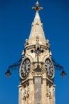 Clock Tower In Torquay Stock Photo