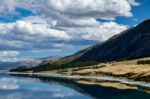 Lake Hawea Stock Photo