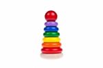 Multicolor Wooden Toy Stock Photo