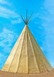 American Indian Wigwam Stock Photo