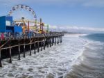 Santa Monica Beach Stock Photo