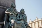 Adam Mickiewicz Monument In Krakow Stock Photo