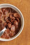 Chocolate Cornflakes  Stock Photo