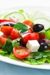 Greek Salad Stock Photo