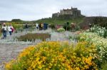 View Of Lindisfarne Castle Stock Photo