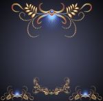 Opulent Background Blue Stock Photo