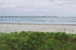 Shorncliffe Pier In The Late Afternoon Stock Photo