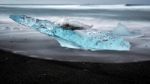 View Of Jokulsarlon Beach Stock Photo