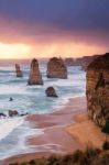 12 Apostles At Great Ocean Road Stock Photo