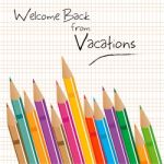 Welcome Back From Vacations Stock Photo