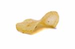 Yellow Potato Chip Stock Photo