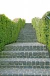 Long Stone Stairway Stock Photo