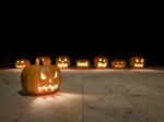 3d Pumpkin Heads Stock Photo