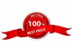 Best Price Red Sticker Stock Photo