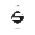 Creative S-letter Icon Abstract Logo Design.s-alphabet Symbol Stock Photo