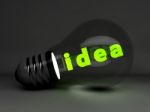 Idea Light Bulb Stock Photo