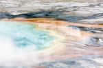 Grand Prismatic Spring Stock Photo