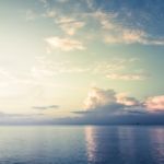 Blurred Seascape Background Stock Photo