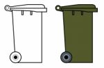 Wheely Bins Stock Photo