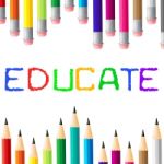 Education Educate Means Studying Learned And College Stock Photo