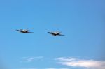 North American P-51d Mustang "janie" And "marinell" Stock Photo