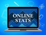 Online Stats Means Web Site And Analysing Stock Photo