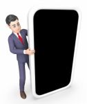 Businessman Copyspace Indicates World Wide Web And Searching 3d Stock Photo