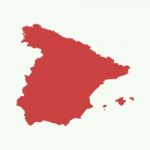 Spain Map  Illustration Stock Photo