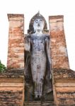 Ancient Buddha Statue. Sukhothai Historical Park, The Old Town O Stock Photo