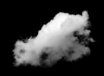 White Cloud On The Black Background Stock Photo