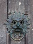 Durham, County Durham/uk - January 19 : Old Door Knocker At The Stock Photo