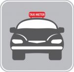 Flat Design Of Taxi Car  Illustration Stock Photo