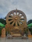 Worship Buddhist Pavilion Statue At Temple In Thailand  Stock Photo