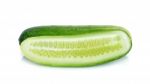 Cucumber Isolated On The White Background Stock Photo