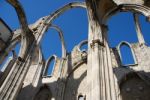 Carmo Church Ruins In Lisbon, Portugal Stock Photo