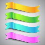 Colorful Ribbon Banner Stock Photo