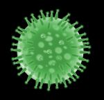 Flu Virus Structure Stock Photo