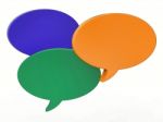 Blank Speech Balloon Shows Copy Space For Thought Chat Or Idea Stock Photo