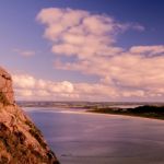 View Of Beach And Ocean At Stanley, Tasmania Stock Photo