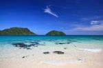 Tropical Beach And Sky Stock Photo