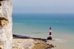 Beachey Head, Sussex/uk - May 11 : The Lighthouse At Beachey Hea Stock Photo