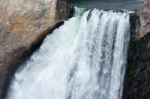 Close-up View Of Lower Yellowstone Falls Stock Photo