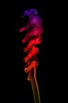 Abstract Smoke Isolated On Black Background Stock Photo