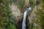 Tower Falls In Yellowstone National Park Stock Photo