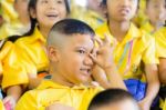 Primary Students Visit The Zoo, In The Jul 27, 2016. Bangkok Thailand Stock Photo