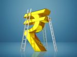 Indian Rupee Concept Stock Photo