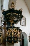 Interior View Of The Parish Church Of St. Georgen Stock Photo