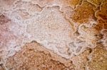 View Of Mammoth Hot Springs Stock Photo