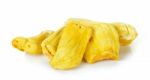 Baked Jackfruit Isolated On The White Background Stock Photo