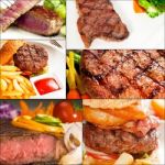 Beef Dishes Collage Stock Photo